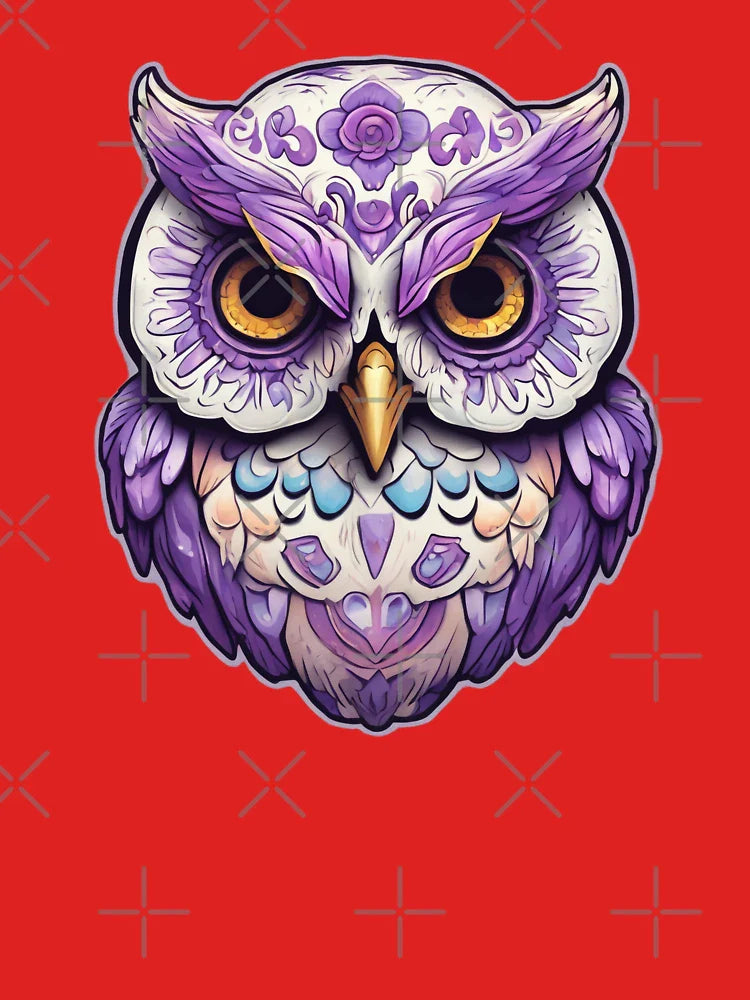 fantasy mystical owl with mandalay pattern Classic T-Shirt