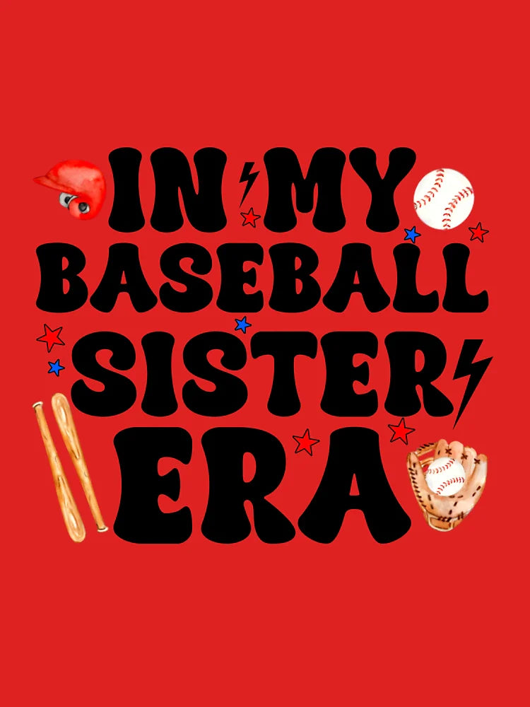 In My Baseball Sister Era Game Day Sport Fans Classic T-Shirt