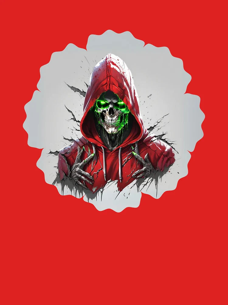 Toxic Gaze Skull - Crimson Hood Dark Art Classic T-Shirt