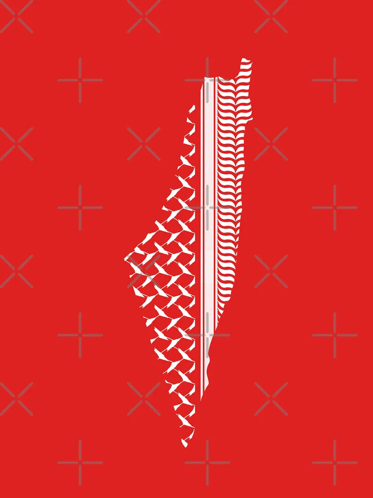 Palestinian keffiyeh | Palestine map Pattern Classic T-Shirt