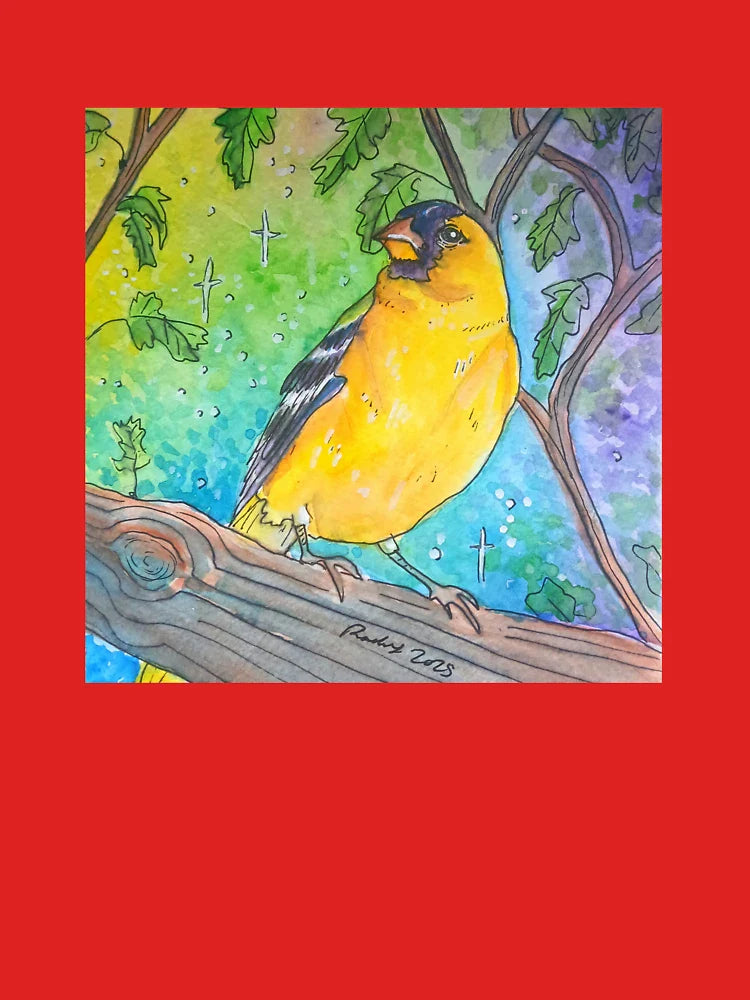Yellow Finch In a tree Classic T-Shirt