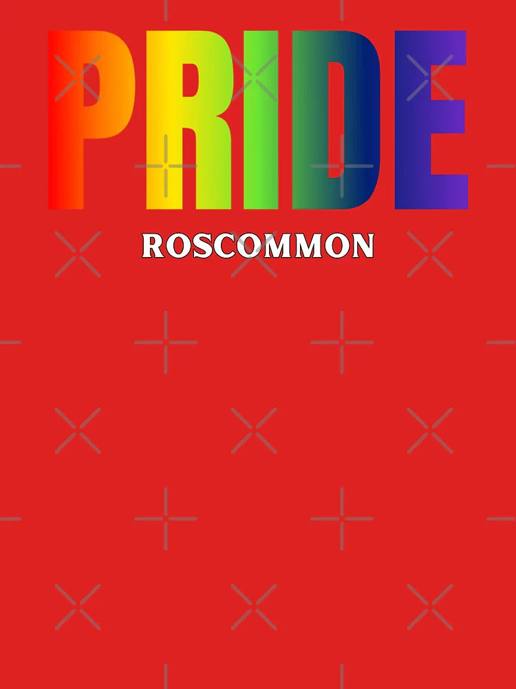Roscommon Pride, Classic Pride Flag colors, Rainbow color pride LGBTQ graphic, Pride unisex, Pride festival, gay festival,  LGBTQ, Equal Rights, ireland,  Classic T-Shirt