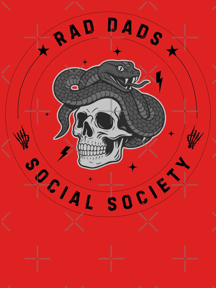 Rad Dads Social Society â€“ Skull & Snake Vintage Tattoo Style Classic T-Shirt