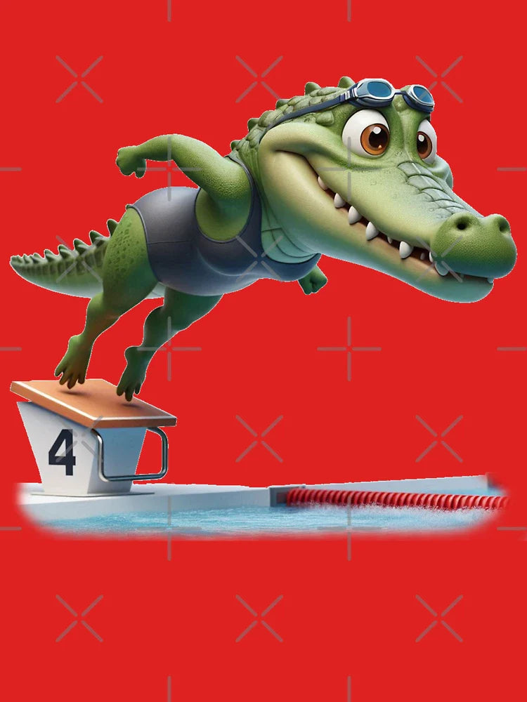 Swimming * Crocodile 2 Classic T-Shirt