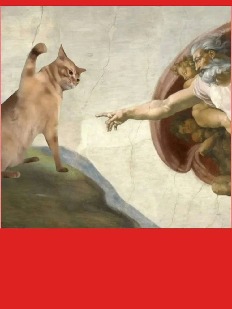 The creation of man cat meme Classic T-Shirt