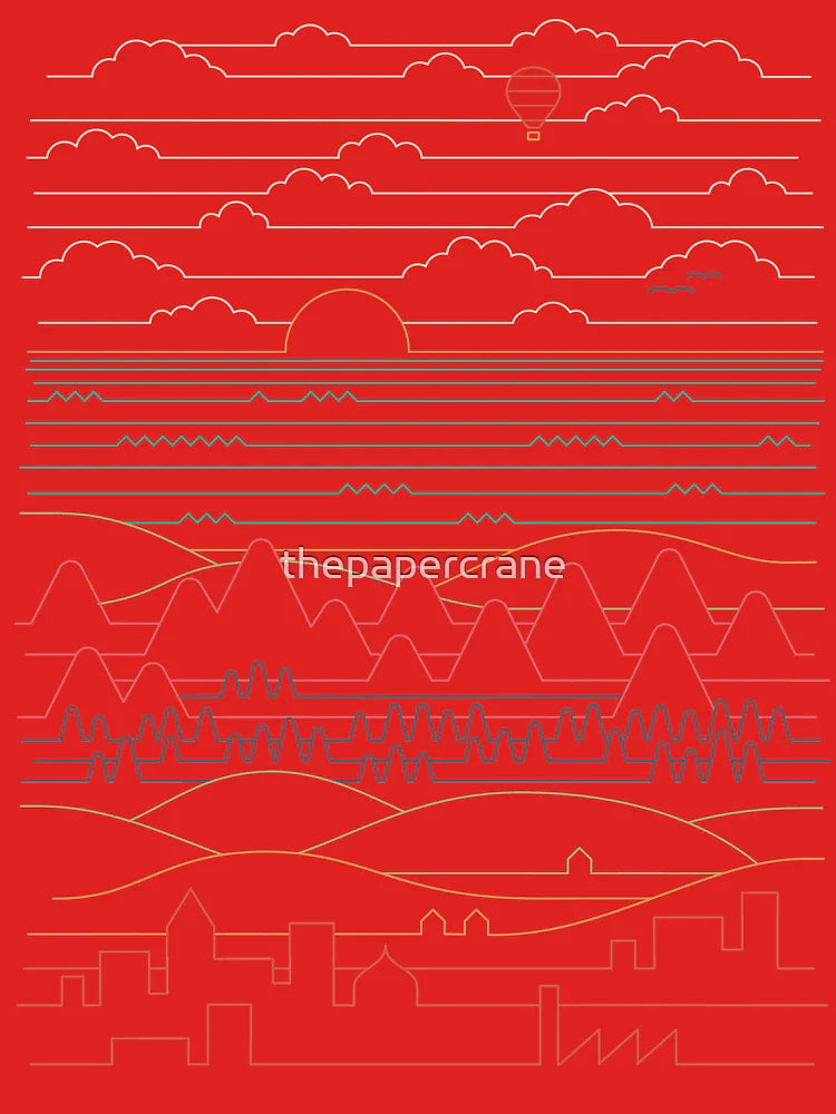 Linear Landscape Classic T-Shirt