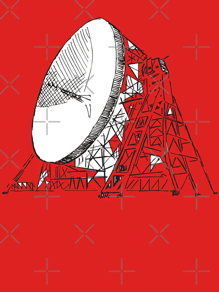 Jodrell Bank, Lovell Telescope, Illustrated Tribute Classic T-Shirt