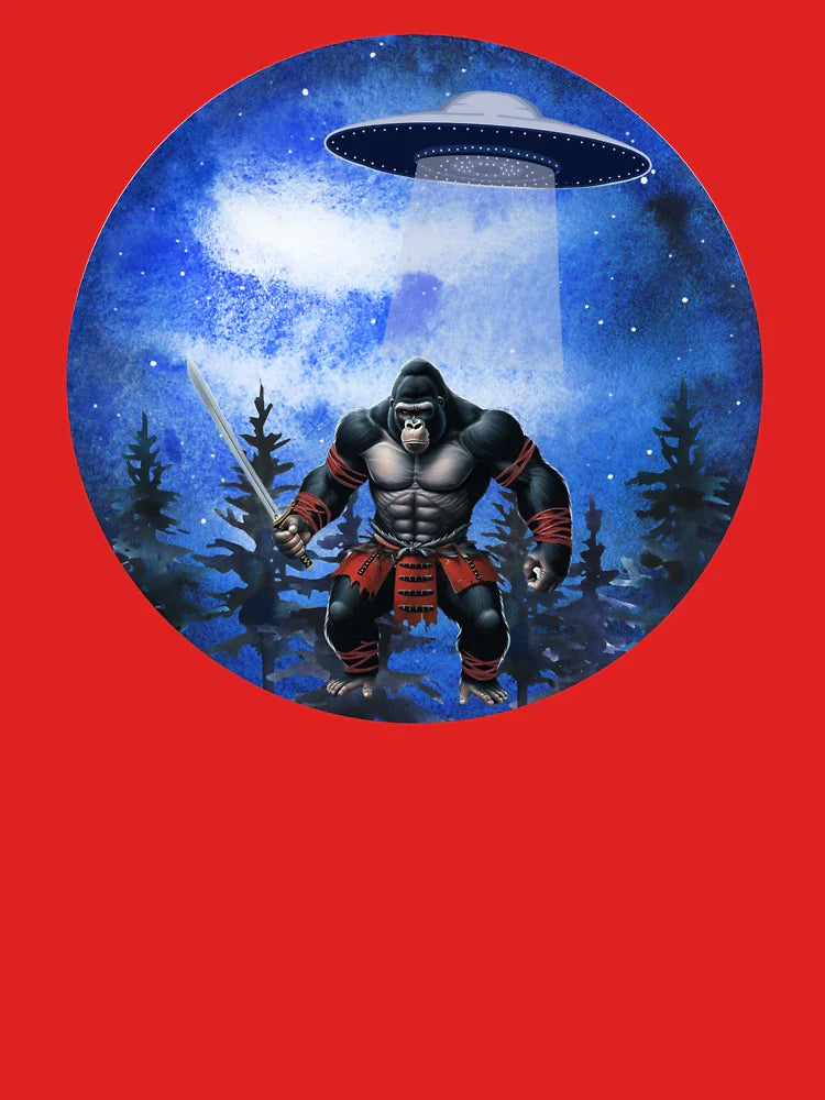 Samurai Bigfoot, UFO, Forest Classic T-Shirt