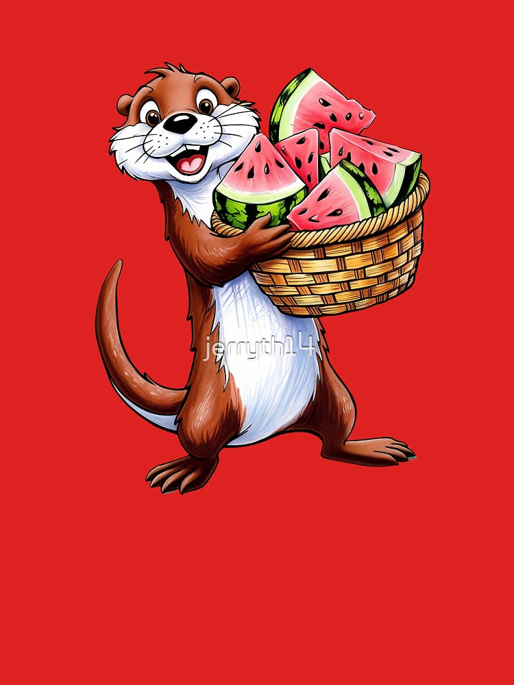 Otter Watermelon: Aqua Summer Fun Classic T-Shirt