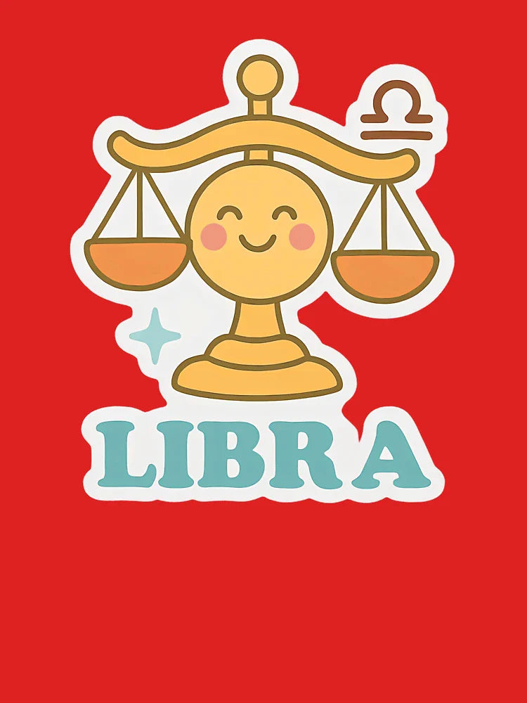 Libra Zodiac Sign Sticker – Balanced, Harmonious, and Charming Libra Design Classic T-Shirt
