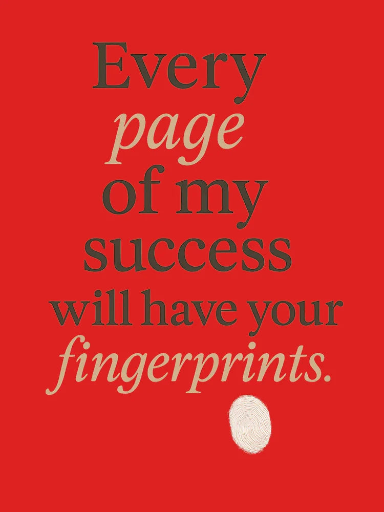 Every Page of My Success Will Have Your Fingerprints – Emotional Teacher Quote Classic T-Shirt