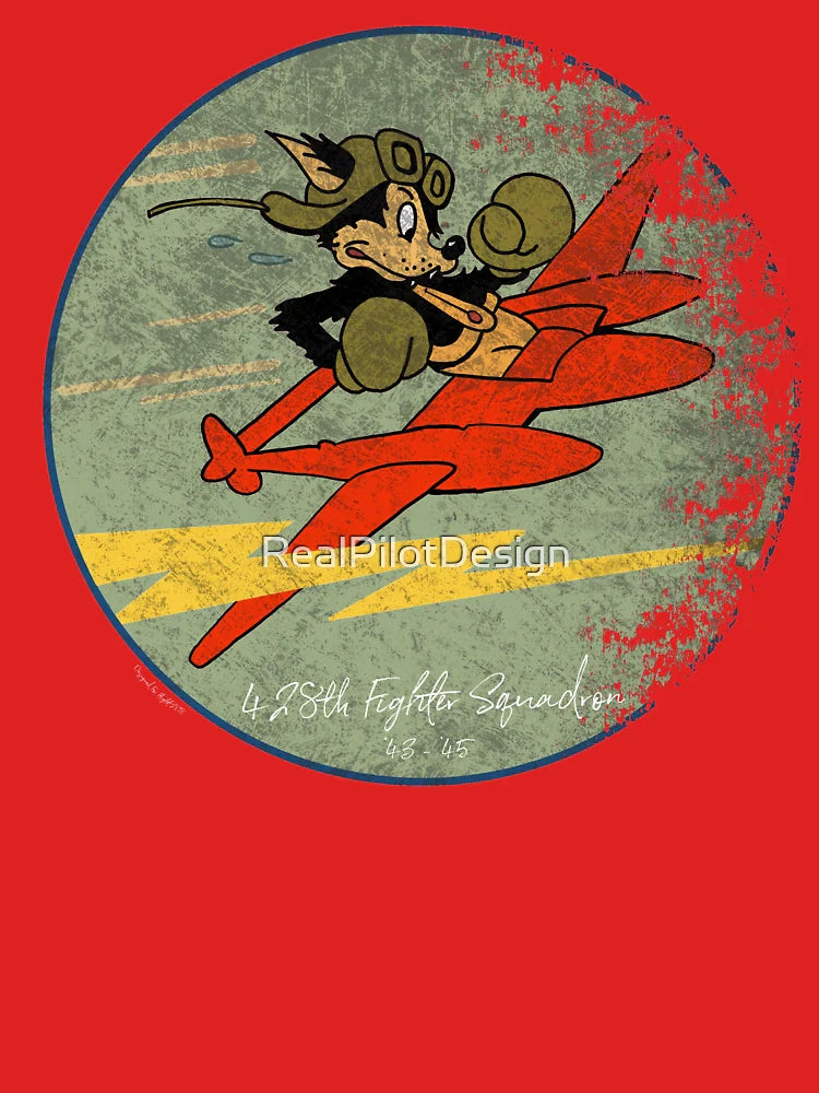 428th Fighter Squadron Vintage WWII Patch Vintage Distressed Design Classic T-Shirt
