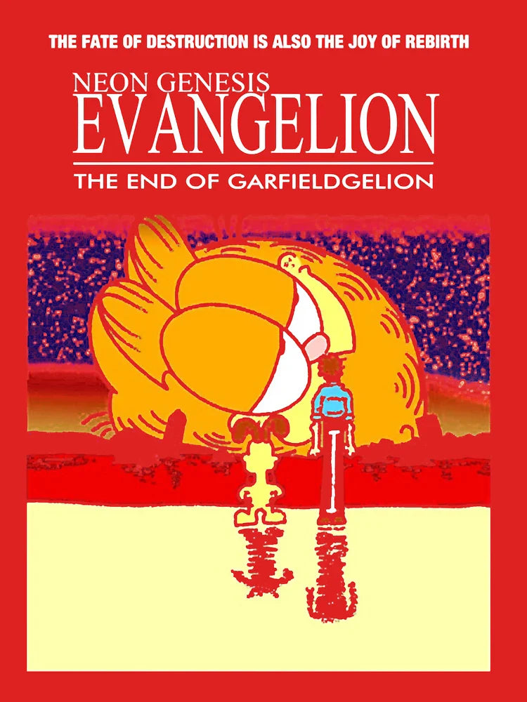 Neon Genesis Evangelion Garfield  Classic T-Shirt