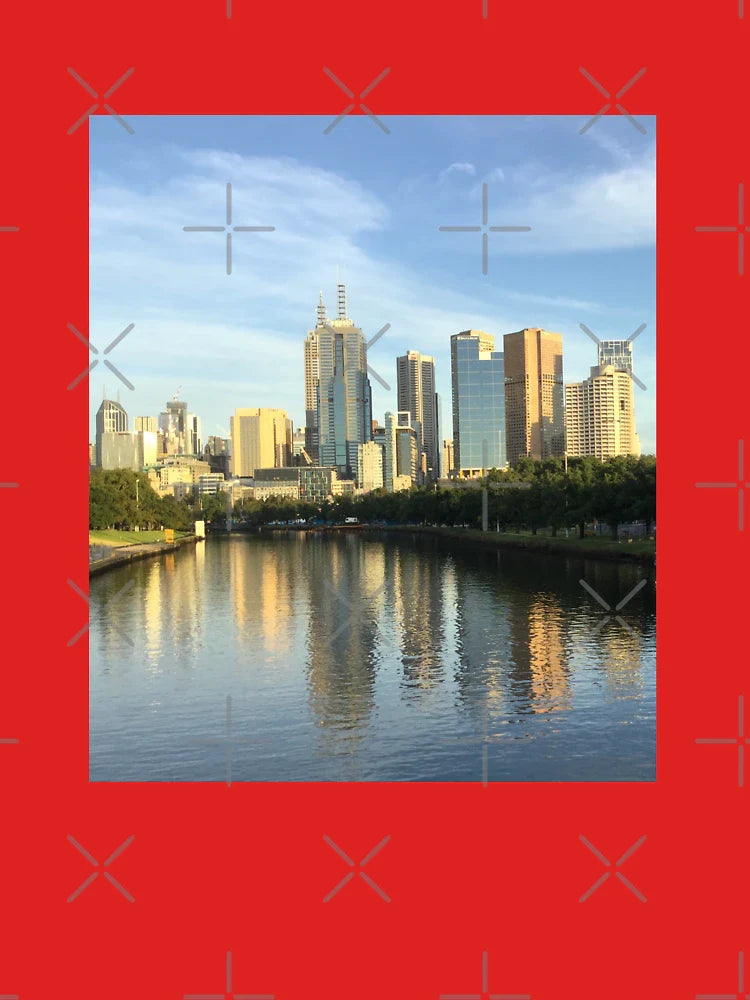 Melbourne skyline reflections in the Yarra! Classic T-Shirt