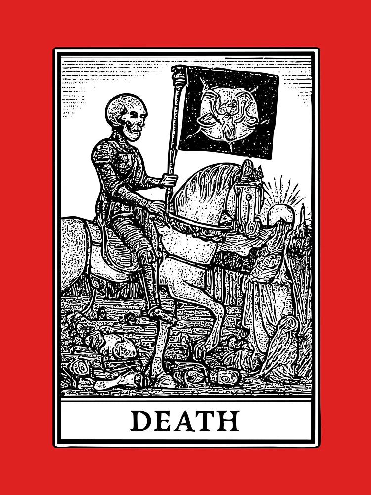 Death – Black Ink Tarot Card Classic T-Shirt