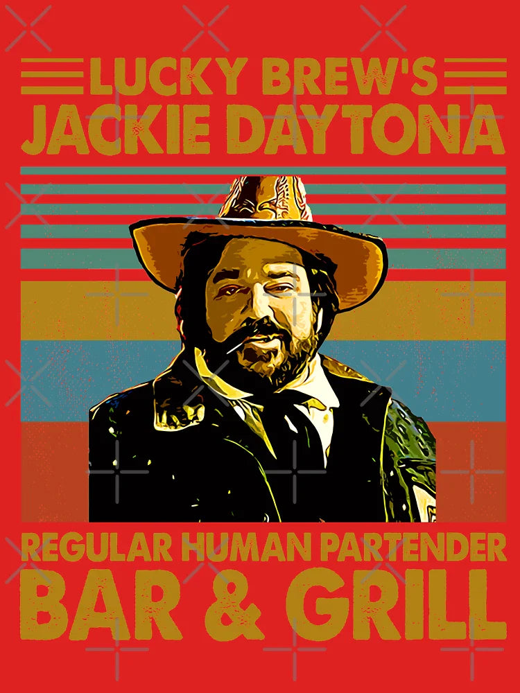 Lucky Brew's Jackie Daytona Regular Human Partender Bar & Grill Classic T-Shirt