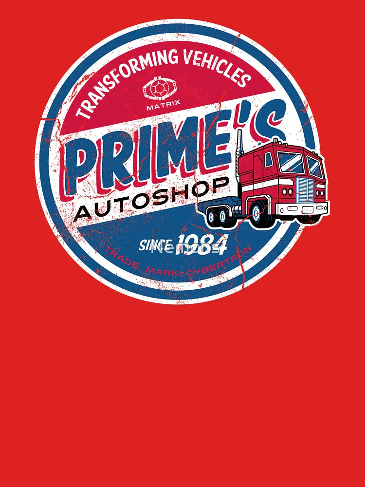 Prime's Autoshop - Vintage Distressed Style - Garage  Classic T-Shirt