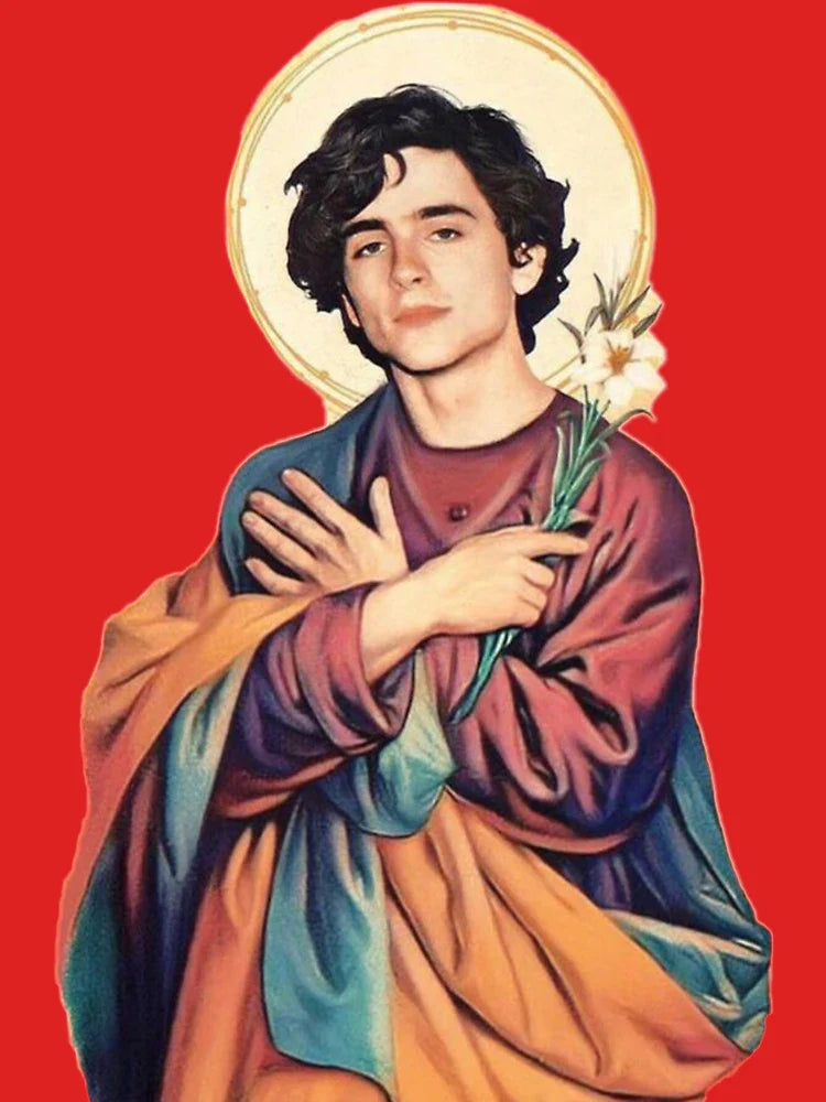 Timothee Chalamet Saint/God Sticker Classic T-Shirt