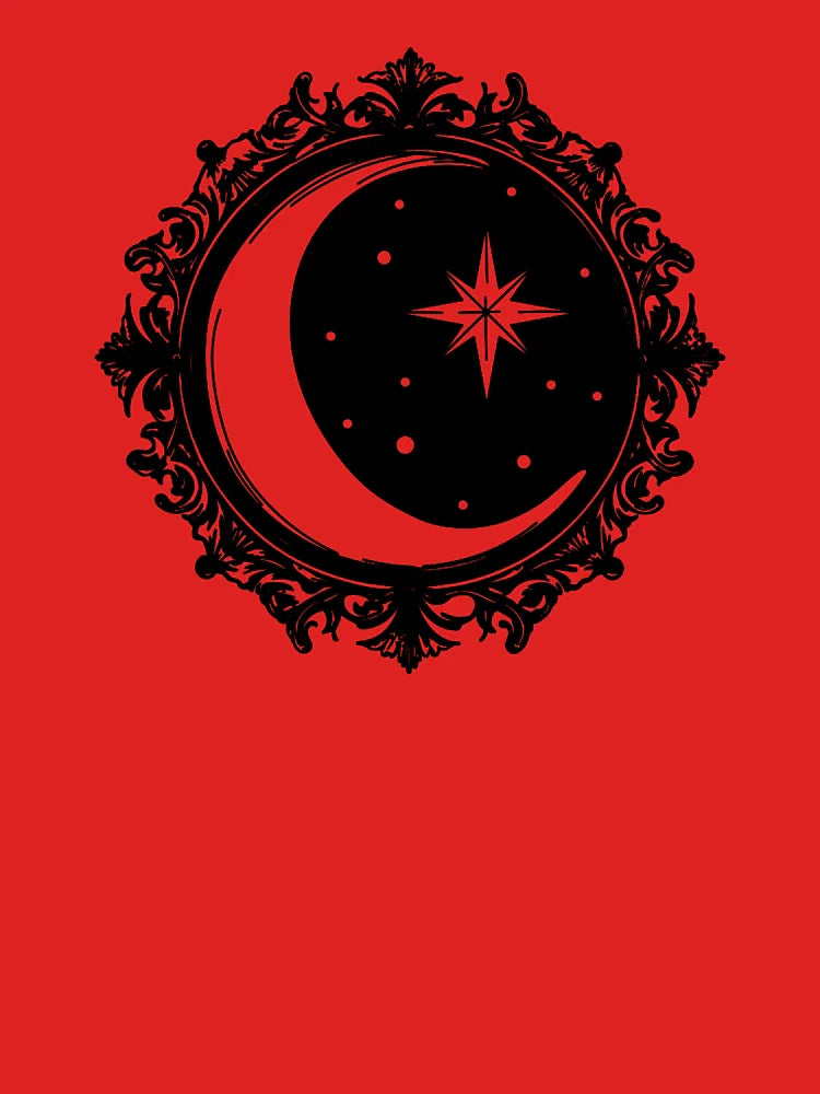 Victorian Gothic Moon And Star Classic T-Shirt