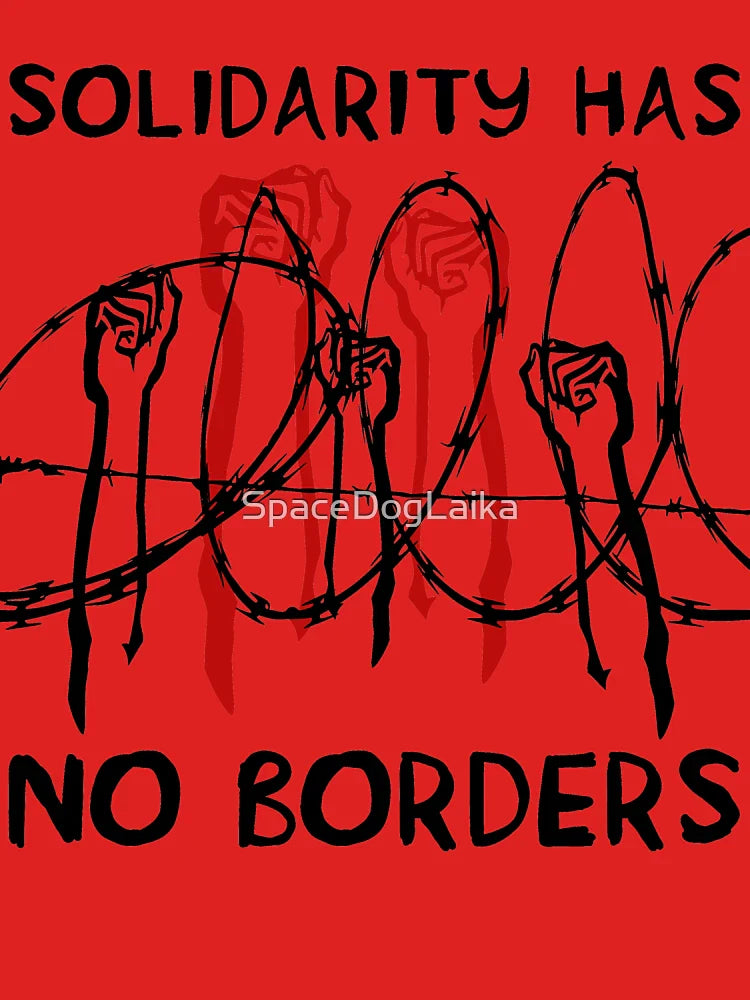 Solidarity Has No Borders - Immigrant, Refugee, Abolish Ice Classic T-Shirt