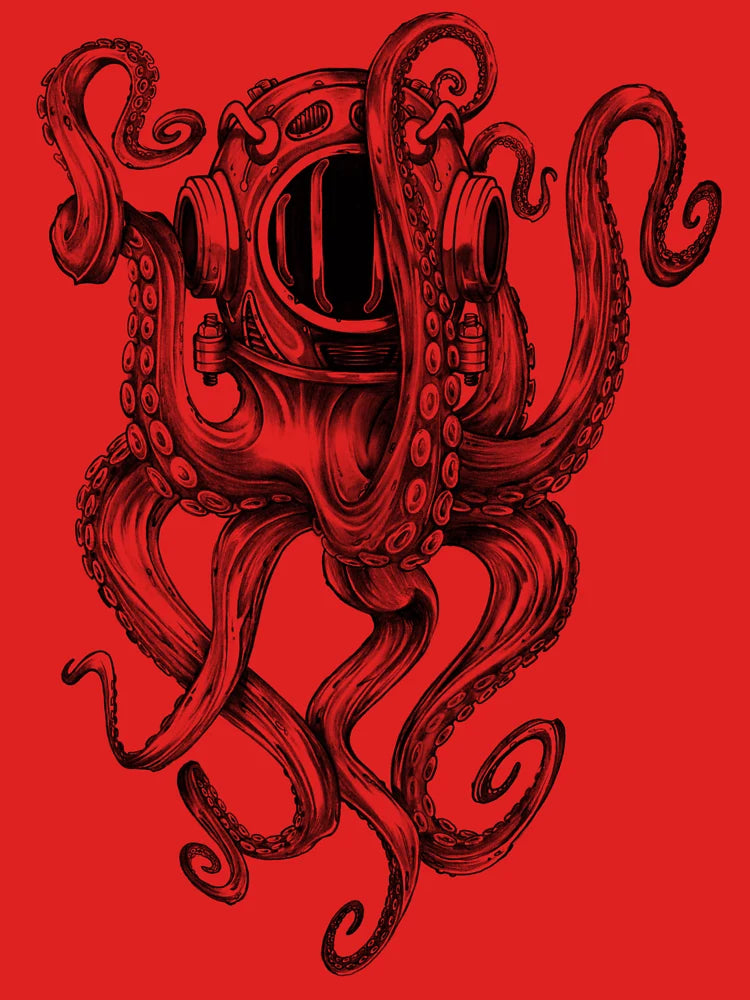 Octopus Scuba Diver Helmet Classic T-Shirt