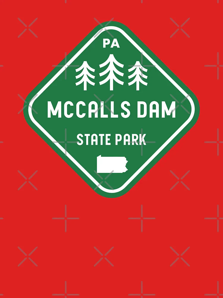 McCalls Dam State Park Pennsylvania Rhombus Classic T-Shirt