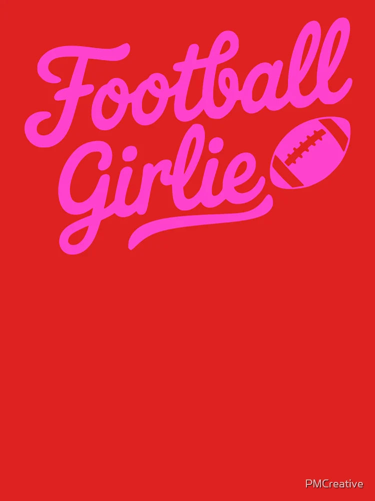 Football Girlie. Pink Football Classic T-Shirt
