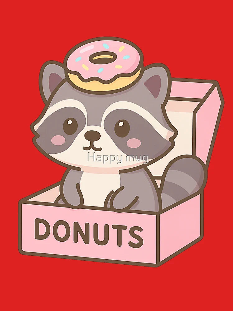 Donut King Raccoon – Kawaii Classic T-Shirt