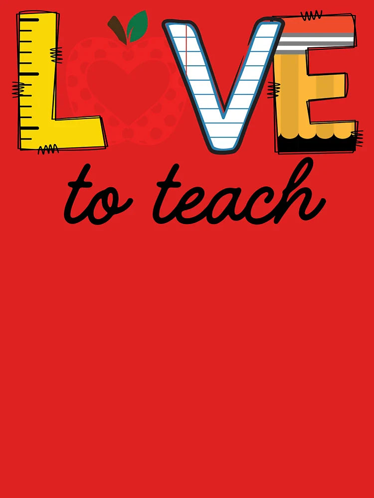 Love To Teach School Teacher Essential T-Shirt Classic T-Shirt