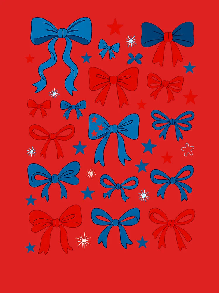 4th of July Shirts for Girls Coquette Bow Women American Classic T-Shirt