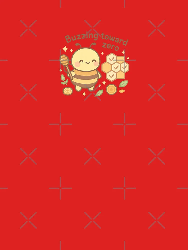 Buzzing Toward Zero Bee Sticker Classic T-Shirt