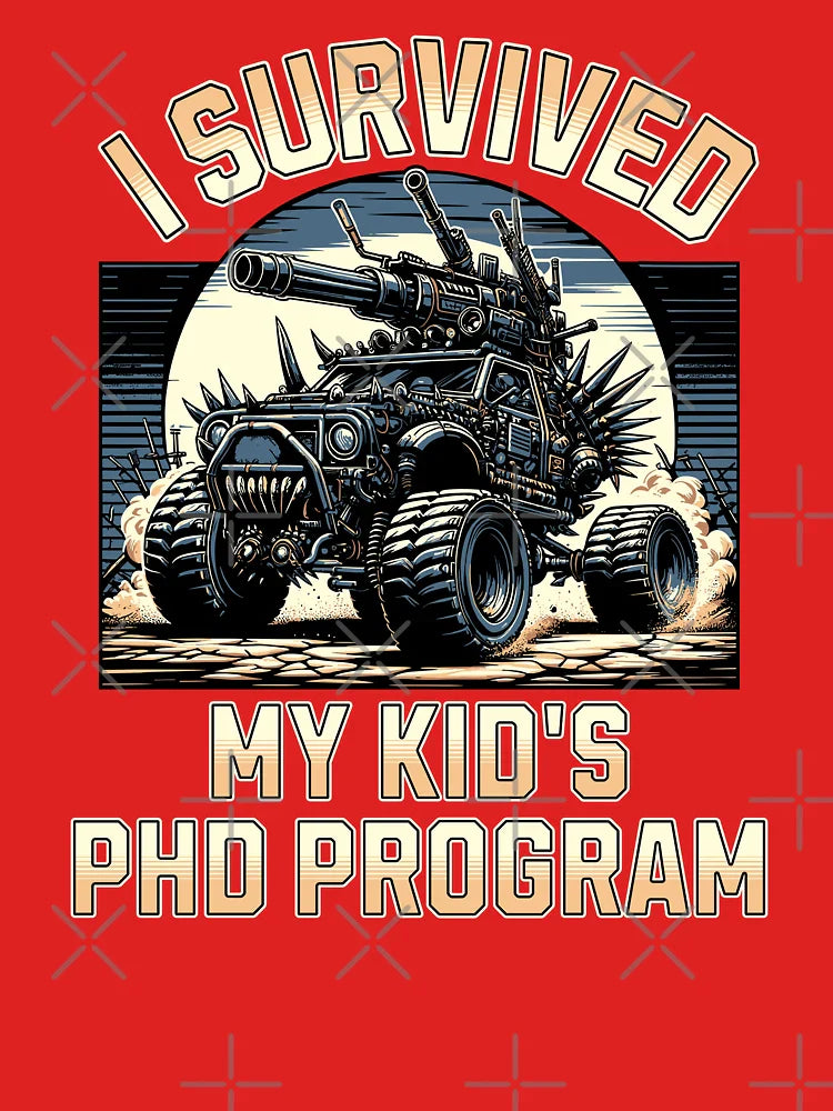 I Survived My Kid's PhD Program | Child Dissertation | Non Binary Child PhD | Non Binary Kid Dissertation | Non Binary Child Doctorate | Genderfluid PhD | Non Binary PhD Graduation Classic T-Shirt