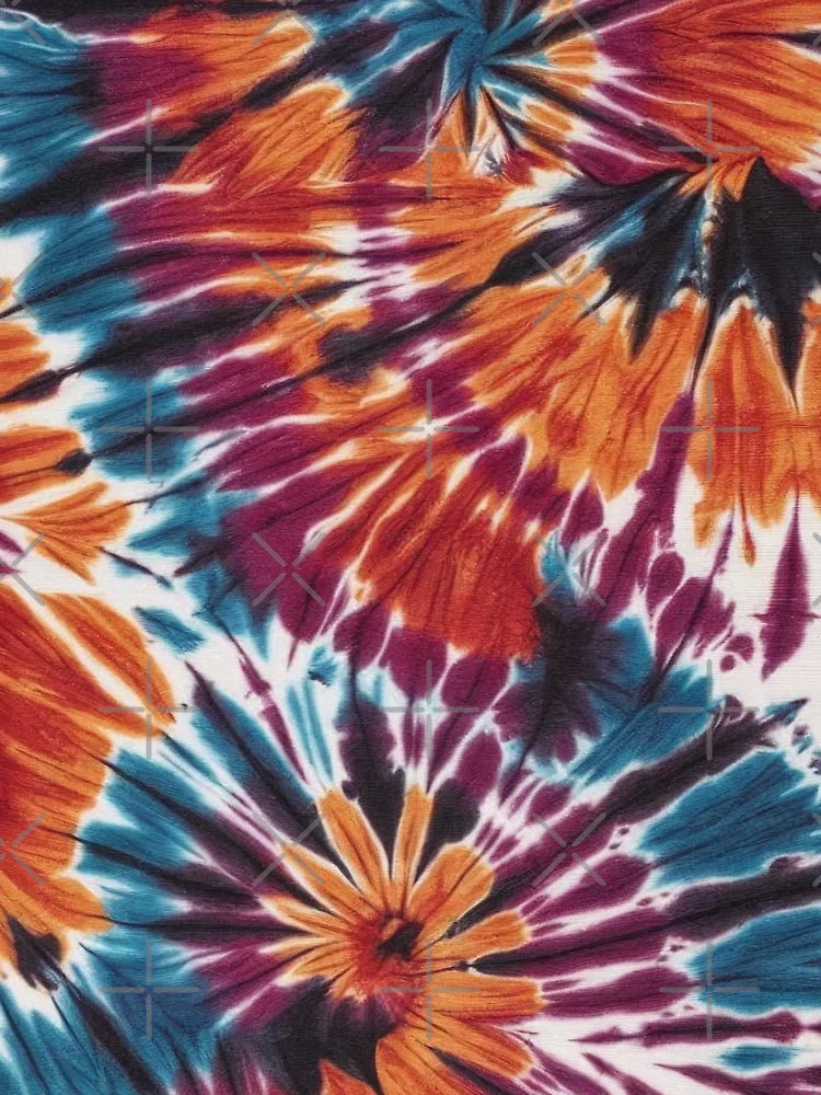 Beautiful Spiral Dye Orange and Blue tie dye - colorful or playful tie-dye print Classic T-Shirt