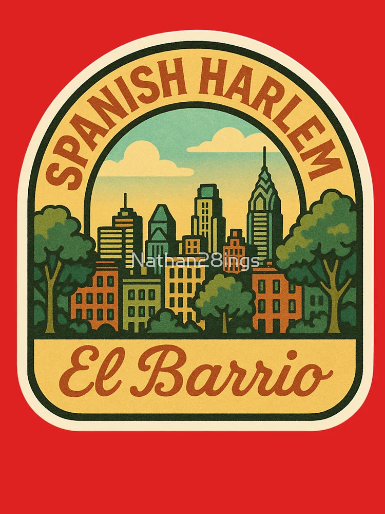 Spanish Harlem “El Barrio” Sticker – Vintage Spring Cityscape Design Classic T-Shirt