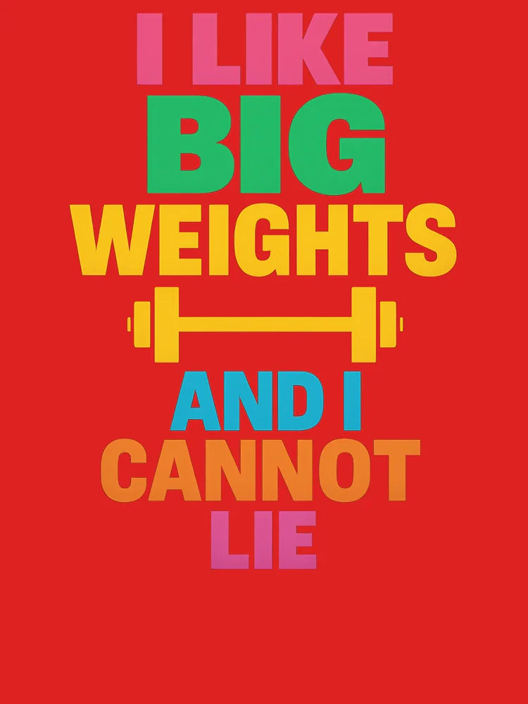 I Like Big Weights and I Cannot Lie â€“ Funny Colorful Gym Lifting Parody Quote Classic T-Shirt