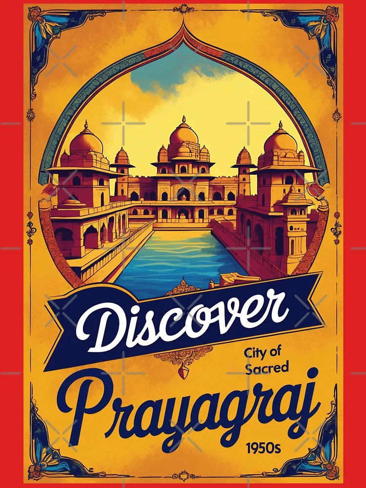 Prayagraj India Vintage Travel Tourism  Classic T-Shirt