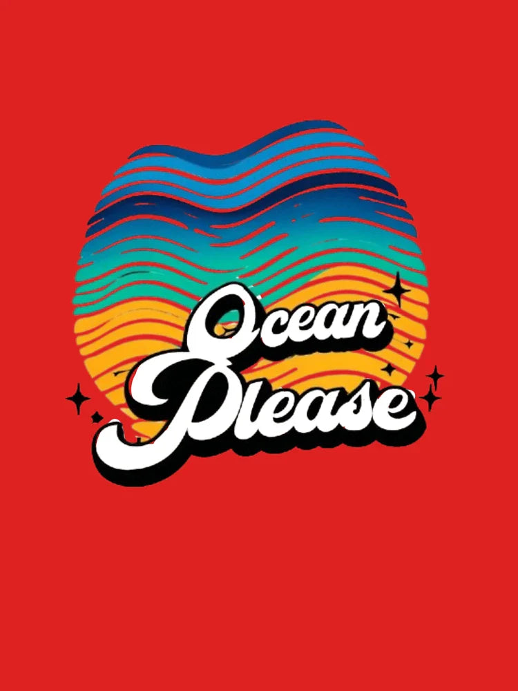 Ocean Please – Minimalist Beach Design for Sea Lovers Classic T-Shirt