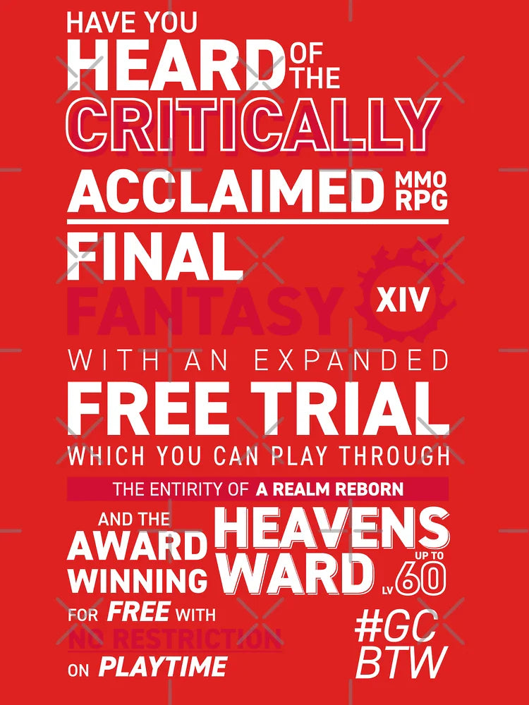 Great Community by the way GCBTW Promo | MMO FF14 FFXIV Classic T-Shirt