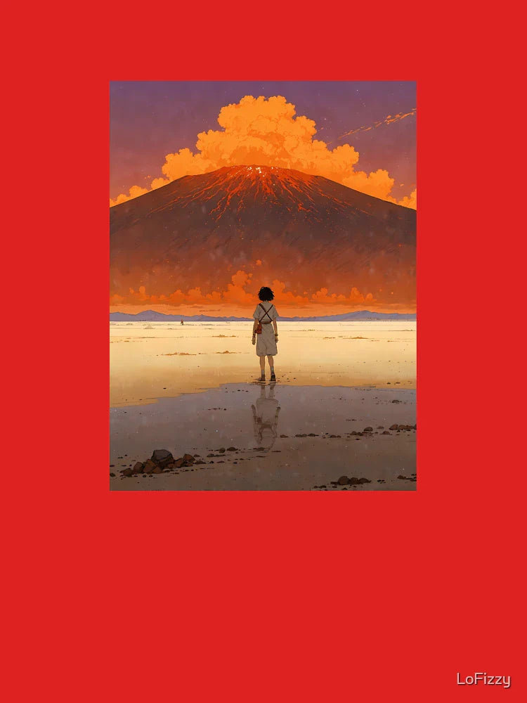 Vulcano Girl - A Dreamy Retro Anime Artwork Classic T-Shirt