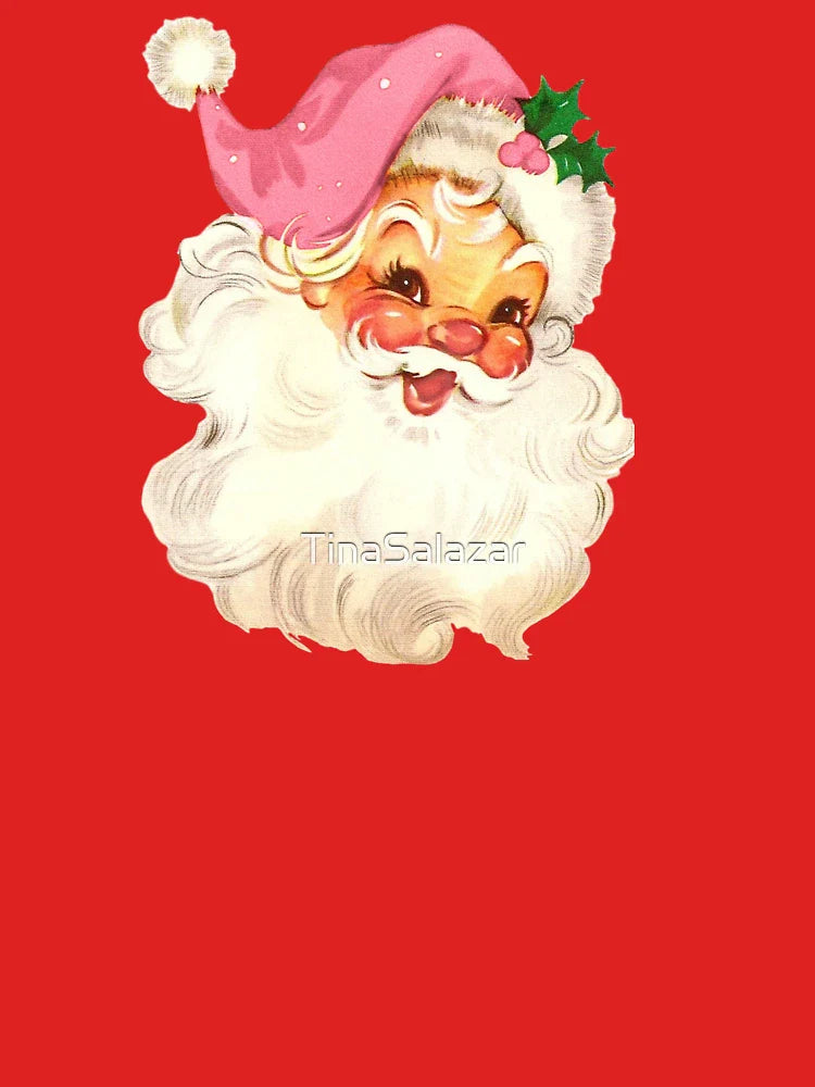 Retro Santa Claus Pink  Classic T-Shirt