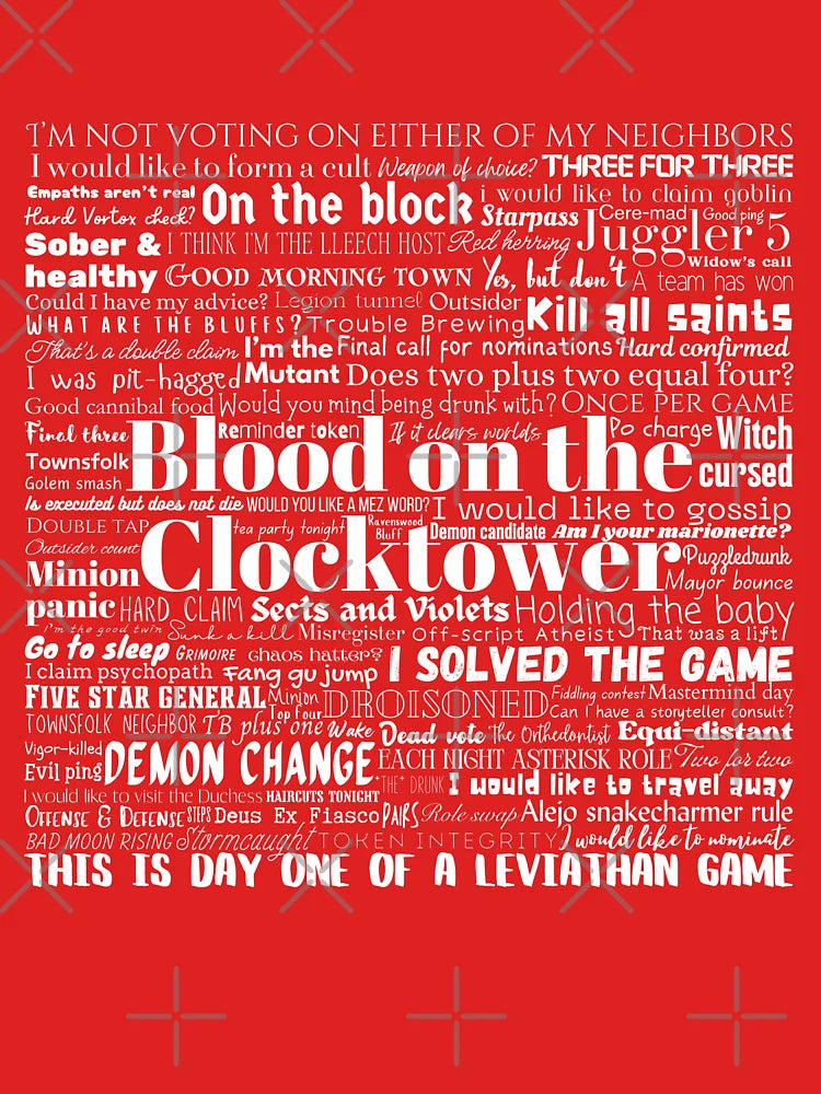 Blood on the Clocktower Vocab White Classic T-Shirt