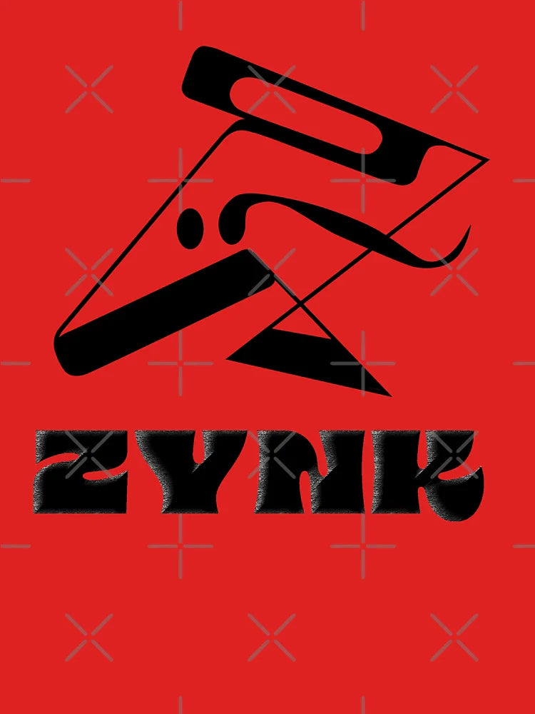 ZYNK Logo - Abstract Graphic with Glitch Text Design Classic T-Shirt