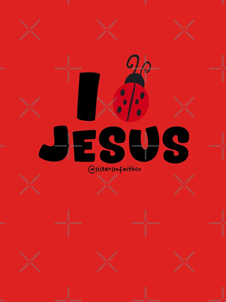 I Love Jesus Ladybug Sticker Classic T-Shirt