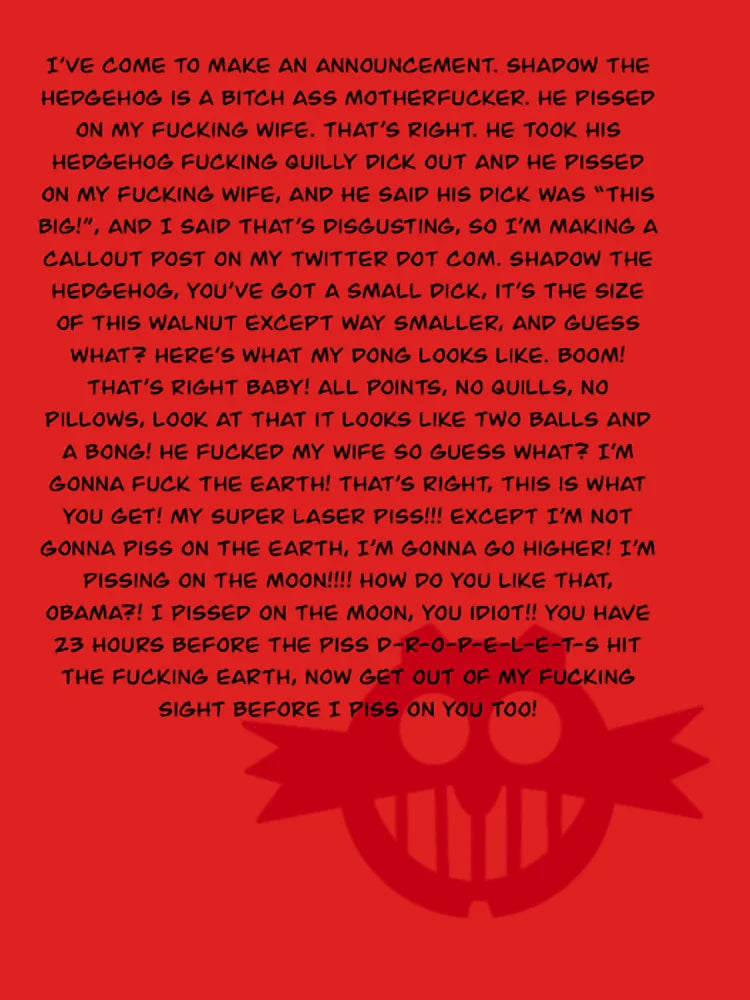 Eggman_s Announcement Classic T-Shirt