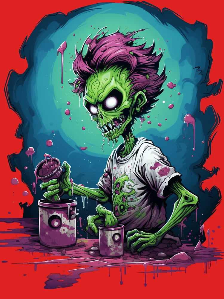 Painter Zombie Classic T-Shirt
