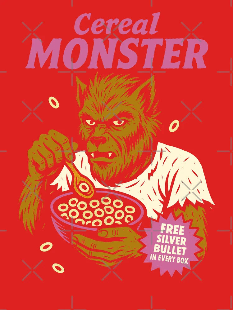 Cereal Monster Parody Design | Funny Werewolf Horror Classic T-Shirt