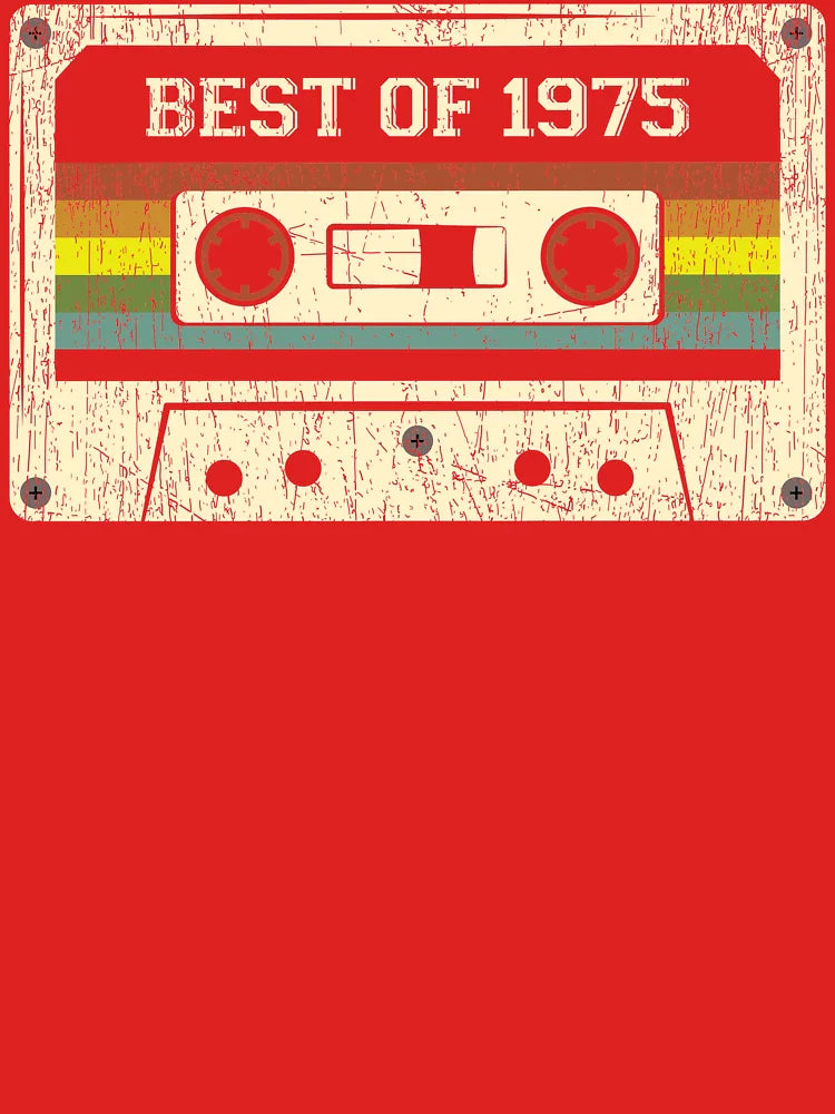 1975 46th Birthday Gift Vintage Best Of 1975 Cassette 46 Years Old BEST3110 Classic T-Shirt