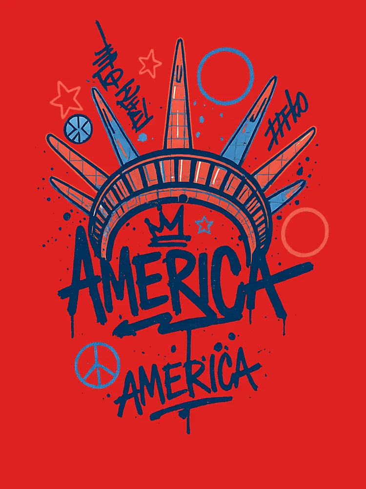 4th of July Statue of Liberty  Classic T-Shirt