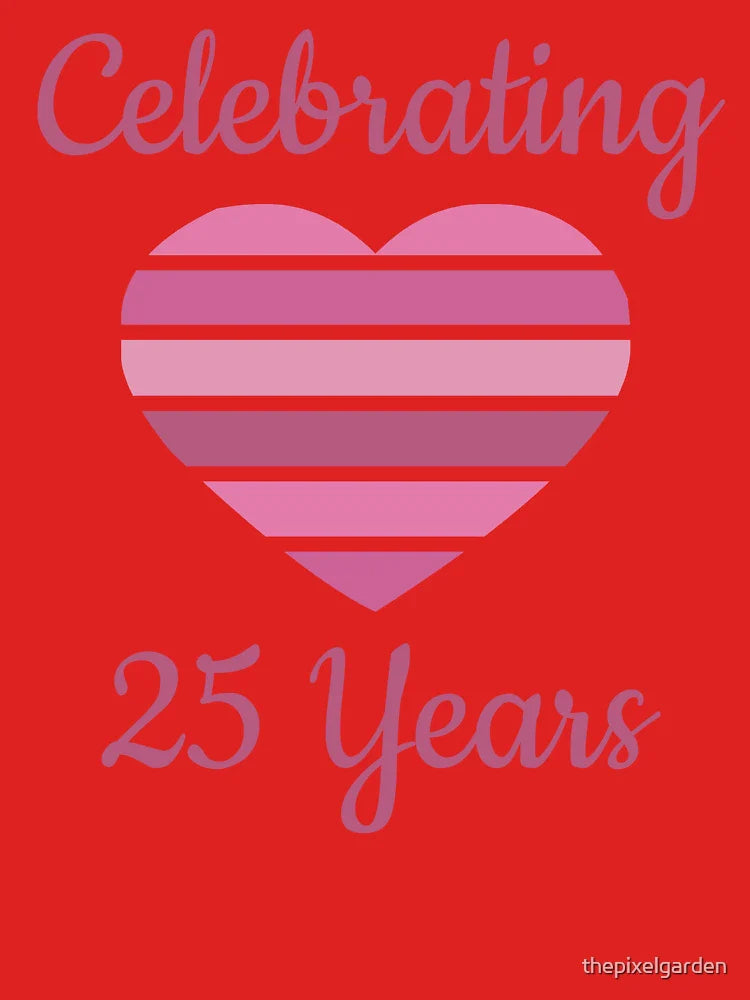 Celebrating 25th Wedding Anniversary Classic T-Shirt