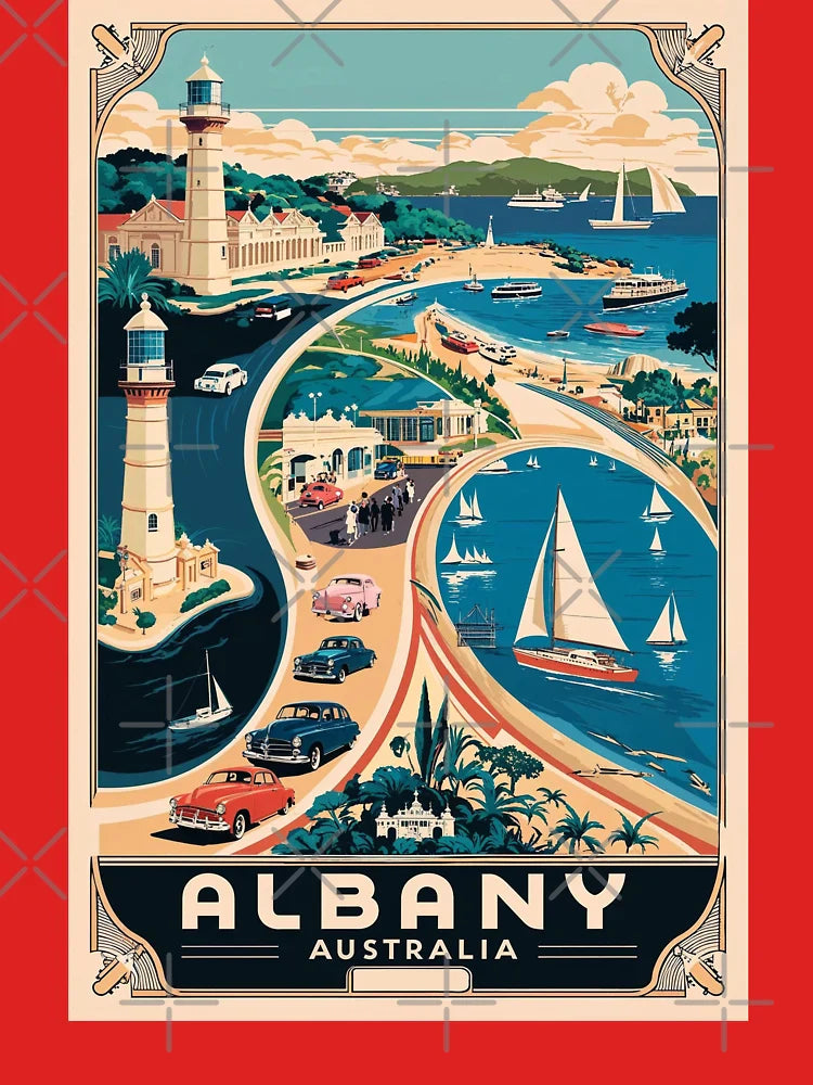 Albany Australia Vintage Travel Tourism Classic T-Shirt